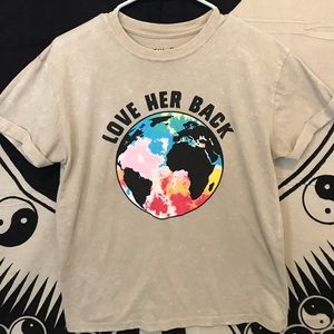 “LOVE HER BACK” Earth Tee